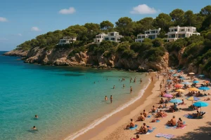 Playas del norte de Ibiza con aguas turquesas accesibles en coche